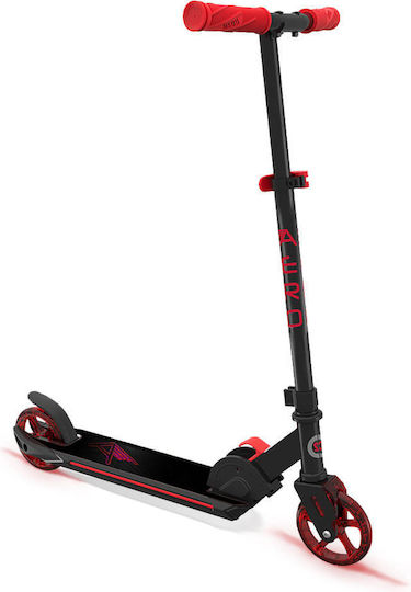 Bebe Stars Kids Scooter Foldable Aero 2-Wheel for 5+ Years Red