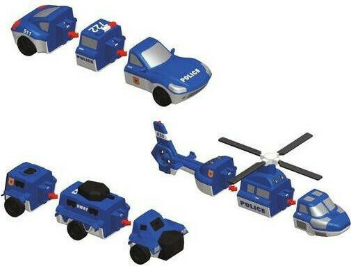 Popular PlayThings Magnetic Construction Toy Mix or Match Police for Children 3+ Years