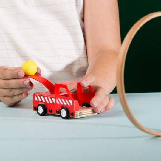 Stanley Jr Toys Παιχνίδι Κατασκευών Ξύλινo Φορτηγό Καταπέλτης για Παιδιά 5+ Ετών