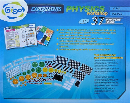 Gigo Παιχνίδι Κατασκευών Πλαστικό Physics Workshop Blue για Παιδιά 8+ Ετών