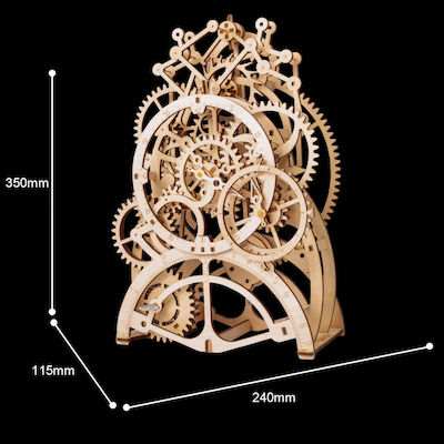 Robotime Παιχνίδι Κατασκευών Ξύλινo Pendulum Clock 3D για Παιδιά 12+ Ετών