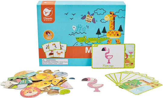 Classic World Magnetic Construction Toy Animals of the Forest for Children Aged 3+