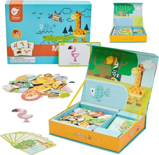 Classic World Magnetic Construction Toy Animals of the Forest for Children Aged 3+