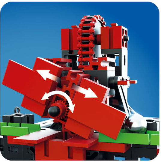 Fischer Technik Kunststoff-Bauspielzeug Profi Dynamic L2 Marble Run für Kinder ab 9+ Jahre Jahren
