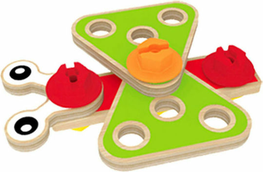 Hape Holz-Bauspielzeug Basic Builder Set für Kinder ab 3+ Jahre alt Jahren