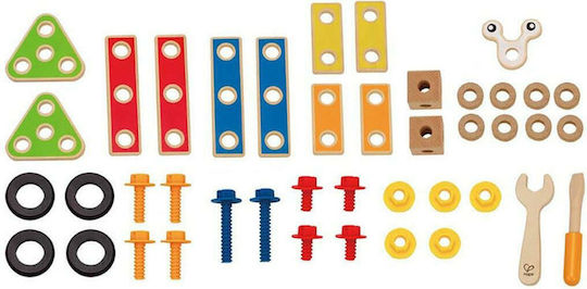 Hape Holz-Bauspielzeug Basic Builder Set für Kinder ab 3+ Jahre alt Jahren