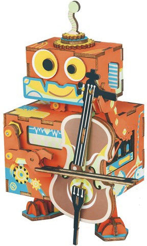 Robotime Παιχνίδι Κατασκευών Ξύλινo Little Performer για Παιδιά 8+ Ετών