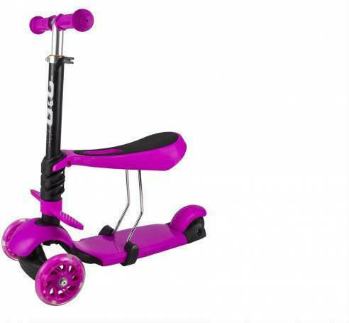 Scooter Παιδικό Πατίνι Fun Τρίτροχο με Κάθισμα Ροζ