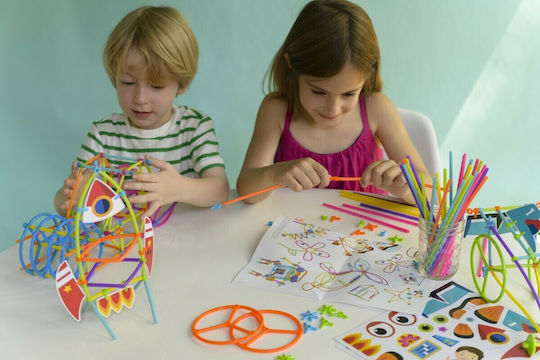 4M Plastic Construction Toy with Flexi-tube Straws for Children 4+ years old+ Years