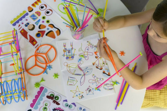 4M Plastic Construction Toy with Flexi-tube Straws for Children 4+ years old+ Years