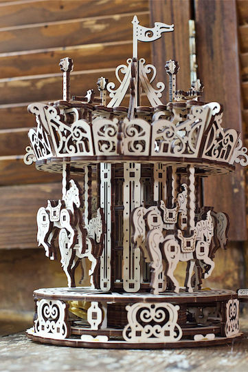 Ugears Παιχνίδι Κατασκευών Ξύλινo Carousel