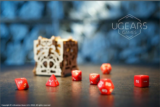 Ugears Παιχνίδι Κατασκευών Ξύλινo Dice Keeper για Παιδιά 8+ Ετών