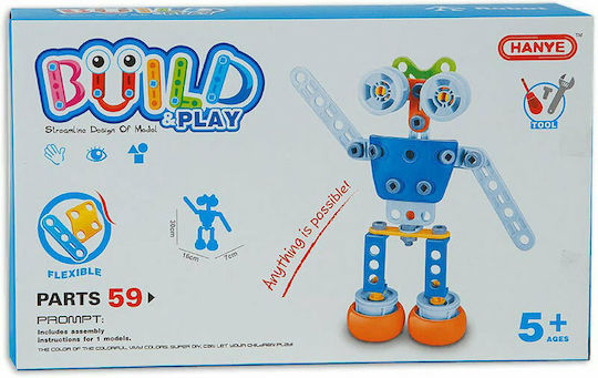 Hanye Παιχνίδι Κατασκευών Πλαστικό Build & Play Ρομπότ για Παιδιά 5+ Ετών