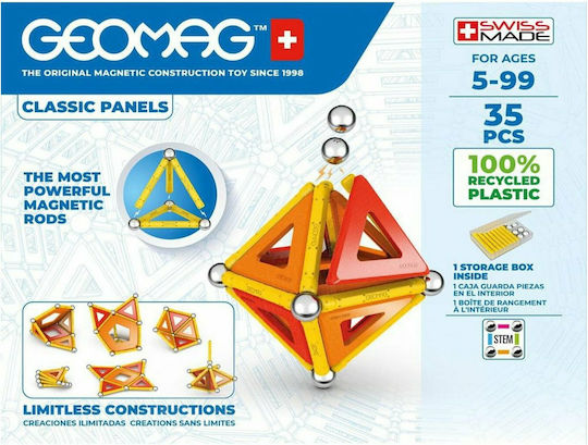 Geomag Magnetic Construction Toy Classic Panels for Children 5+ Years