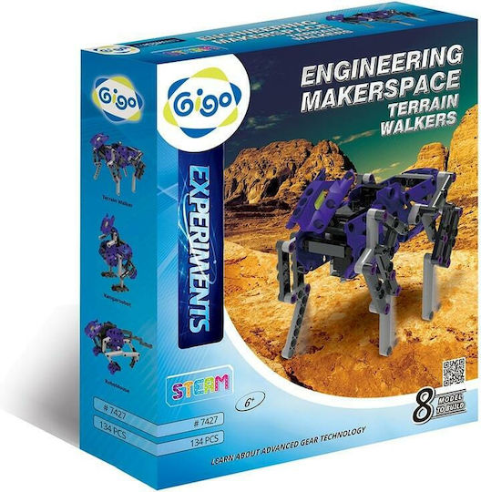 Gigo Plastic Construction Toy Engineering Makerspace Terrain Walkers for Children 6+ years old+ Years