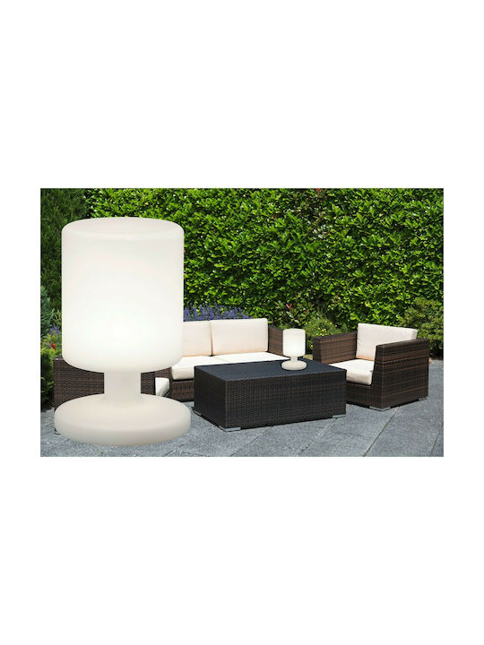 Trio Lighting Barbados Desktop Outdoor Floor Lamp 1.5W with Warm White Light IP44 White