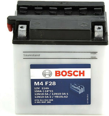 Bosch Μπαταρία Μοτοσυκλέτας M4F28 με Χωρητικότητα 11Ah
