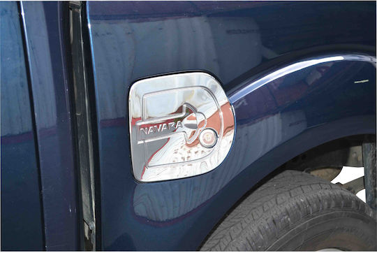 Nissan Stickers Decorative Fuel Cap Tank 501 Nissan Navara D40 2006+ & 2011+ for Car Gas Cap in Silver Color 1pcs