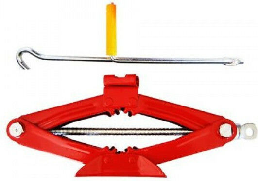 Autoline Hand Operated Car Jack with Lifting Height up to 35cm and Lifting Weight up to 1 Ton