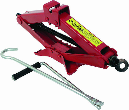 Carpoint Hand Operated Car Jack with Lifting Height up to 37.5cm and Lifting Weight up to 1.5 Tons