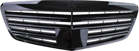 Carner Μάσκα Mercedes Benz S-Class W221 2009-2013 Facelift S63 S65 AMG Look Γυαλιστερό Μαύρο
