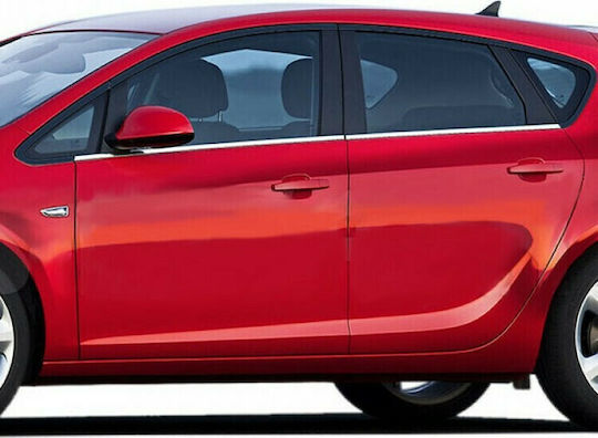 S-dizayn Opel Astra J 5D 2010+ Trim Μαρκέ Παραθύρων Αυτοκόλλητα Χρωμίου 12τμχ /SD