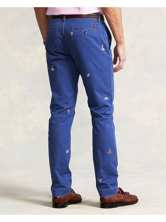 Ralph Lauren Pantaloni pentru bărbați cu Croială Dreaptă Light Navy