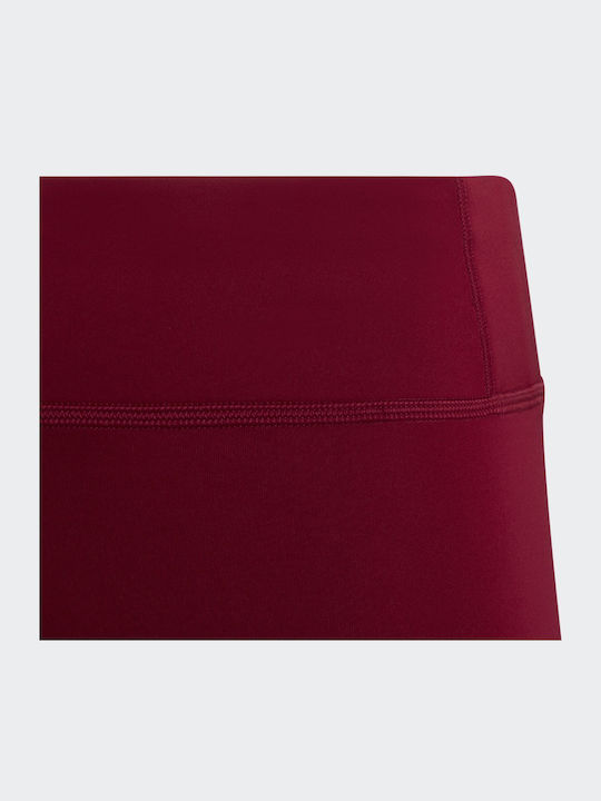 Kids Legging Sports Long Burgundy Aeroready