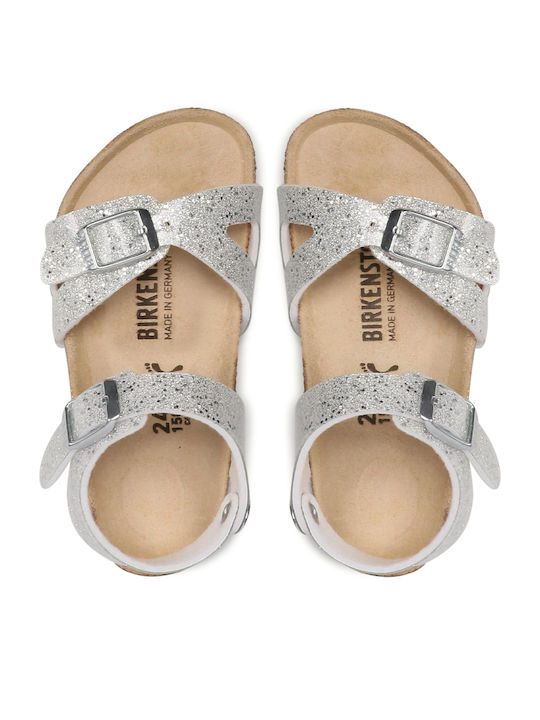 Kids' Anatomic Silver Sandals