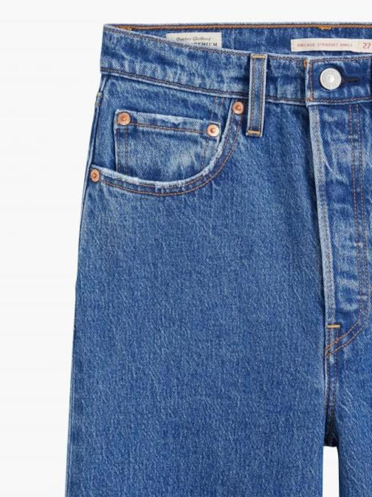 Ribcage Ψηλόμεσο Γυναικείο Jean Παντελόνι σε Slim Εφαρμογή Jazz Pop