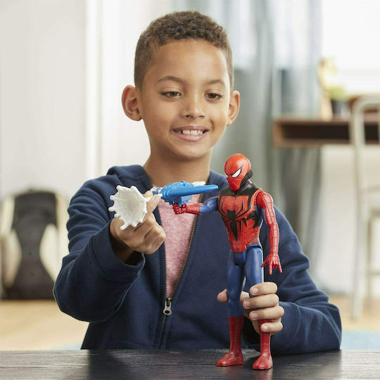 Action Figure Titan Hero Innovation Spider-Man Blast Gear Marvel Avengers Spider-Man for 4+ years old Years 30cm.