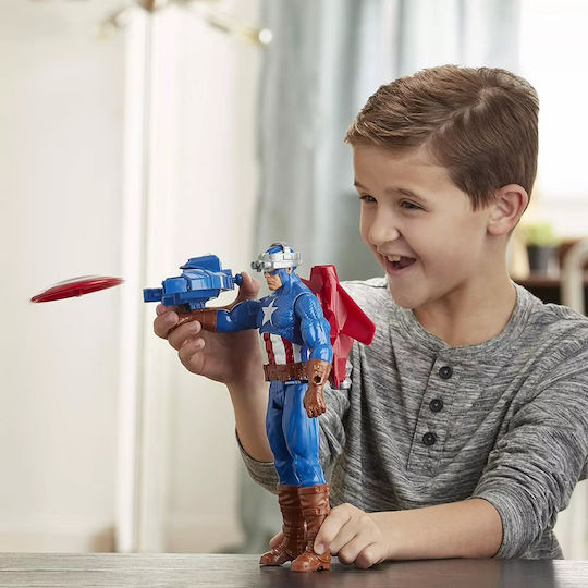 Action Figure Titan Hero Innovation Captain America Marvel Avengers Captain America for 4+ years old Years 30cm.