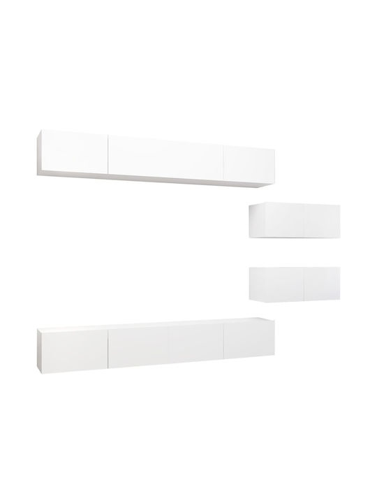 Living Room TV Unit Λευκό L100xW30xH30cm