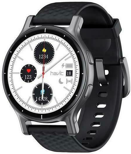 Havit M91 Wasserdicht Smartwatch mit Pulsmesser (Schwarz)