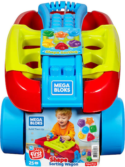 Mega Bloks Конструктори Mega Bloks Shape Sorting Wagon за 1+ Години 25 Бройки