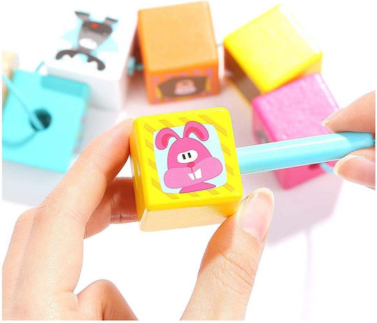 Top Bright Blocuri Animal Din Lemn pentru 1,5-6 ani Ani 38buc