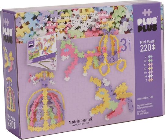 Plus Plus Τουβλάκια Mini Basic Pastel Fairytale για 5-12 Ετών 220τμχ
