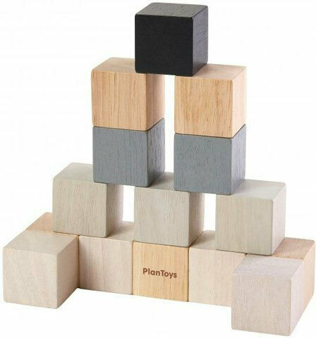 Plan Toys Holzblöcke Für Kinder Ab 1,5 Jahren 15 Stück
