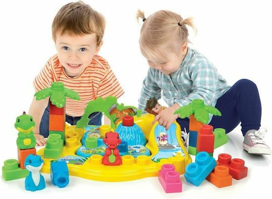 Baby Clementoni Clemmy Building Blocks Dinosaur Park Electronic for 1.5+ Years 25 Pieces