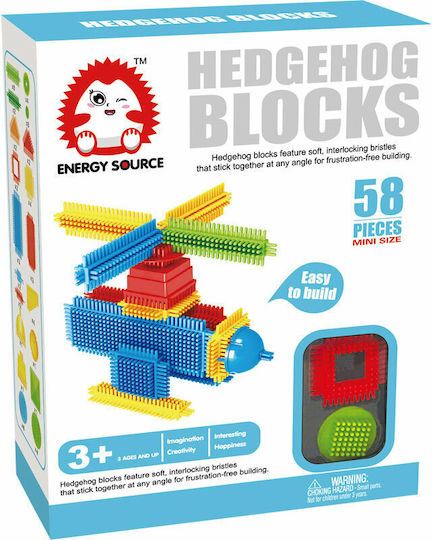 Bristles Wedge Blocks Hedgehogs for 3+ Years 58pcs