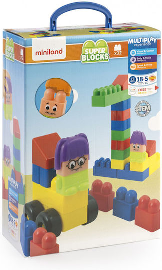 Miniland Blocks Super for 1.5-5 years old Years 32pcs