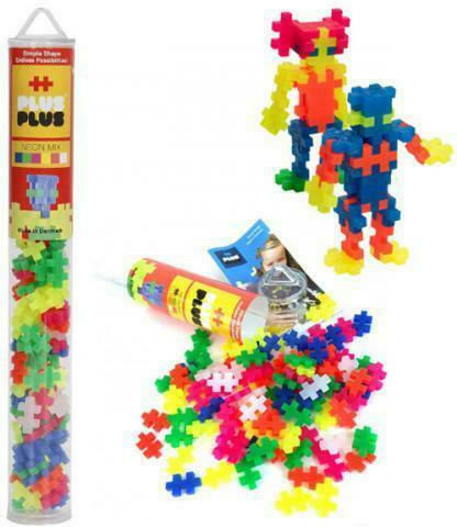 Plus Plus Blocuri Neon Mix pentru 5-12 ani Ani 100buc