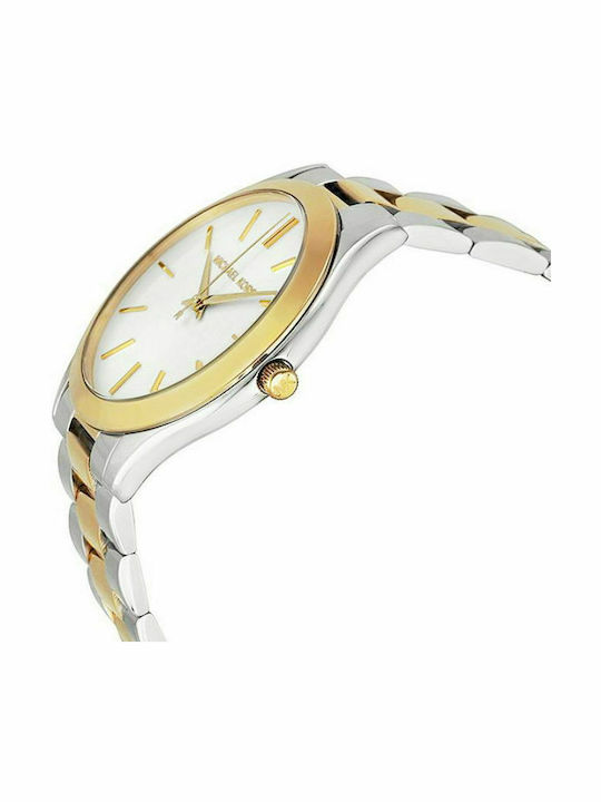 Michael Kors Runway Women's Watch with Gold Metal Bracelet