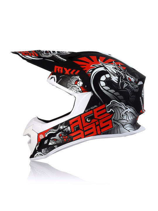 Acerbis Profile 4.0 Black/Grey Κράνος Μηχανής Motocross 1240gr