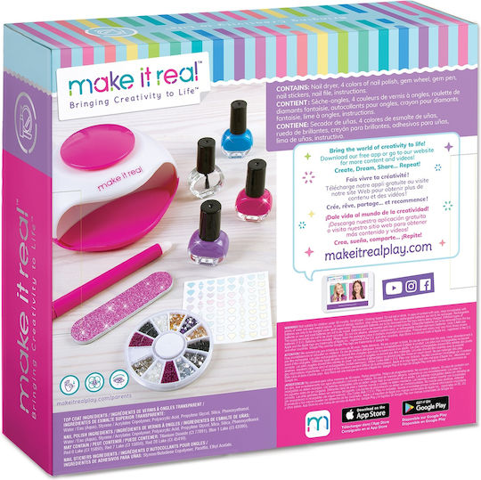 Make It Real Glitter Dream Nail Spa Παιχνίδι Μανικιούρ