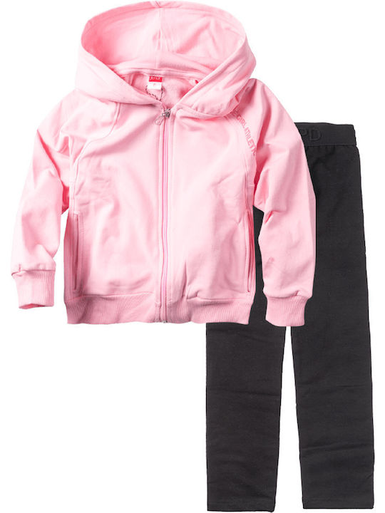 Joyce Kids Sweatpants Set Pink 2pcs / 2pcs