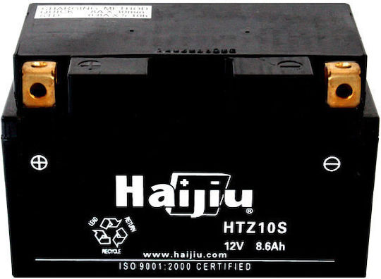 HaiJiu Затворен тип Мотоциклетна батерия YTZ10S-BS 190Спецификация с капацитет 8.6Ах