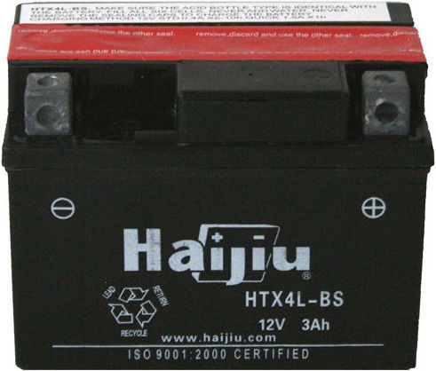 HaiJiu Inchis Baterie Motocicleta YTX4L-BS cu Capacitatea 3Ah