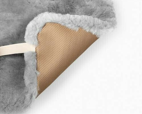 Lampa Comfort Max Car Pillow Sheepskin Seat Cushion Fur Gray 45x45cm in Gray Color