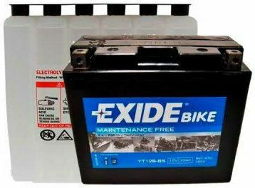Exide Maintenance Free Closed Type Motorcycle Battery 160A with Capacity 10Ah